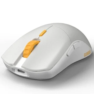 Glorious Series One Pro Wireless Mouse - Genos - Grey/Gold - Forge